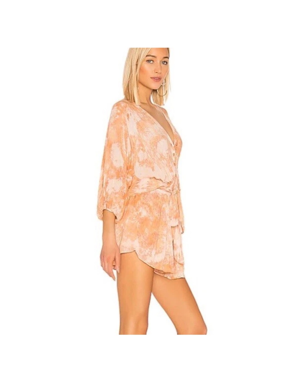 Young, Fabulous & Broke Kyra Romper Honey Micro Wash Multi Revolve L $136